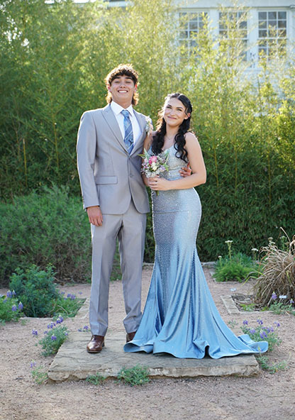 Alé and his prom date after recovering from Necrotizing Fasciitis