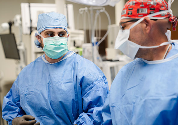 Dr. Drew Miller in surgery