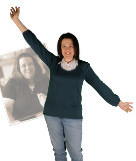 Before and after weight loss photo